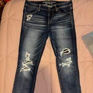 Distressed Blue Women's Jeans